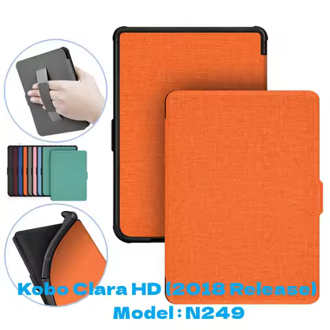 Magnetic Book Case for KOBO Clara HD 6 Inch N249 2018 EReader Funda Capa Folio Auto Wake Sleep Ebook