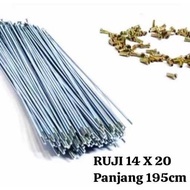 20 inch Spoke Bike Spokes for 2 wheels (72pcs) Chrome Mini Folding Bmx Mtb Folding