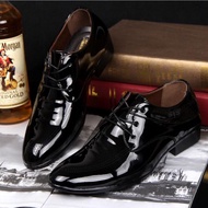 Kasut Hitam Berkilat Lelaki Men Shoes Black