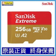 SanDisk - 256GB microSDXC Extreme A2 V30 (SDSQXAV-256G-GN6MN/GN6GN) 619659188511