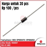 20x DIODE 1A 1N4007 DO-41 MIC Diodes