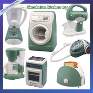 Children play home small appliances Kitchen toys Boys Girls simulation electric washing machine Small appliances set coffee stirring oven washing machine educational toys