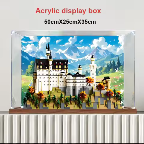 Suitable for the Lego 21063 New Neuschwanstein Castle Display Box. Lego storage model acrylic dust-p