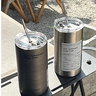 Cốc Giữ Nhiệt Inox 304 Ly Uống Coffee 600ML Giữ Nhiệt 6-8 Tiếng Kèm Ống Hút Tiện Lợi
