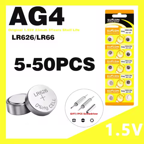 5-50PCS 1.55V AG4 Button Batteries 377 SR626 SR626SW Cell Coin Alkaline Battery 177 376 626A LR66 LR