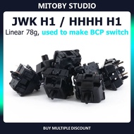 JWK H1 linear switch HHHH H1 mechanical keyboard switch to make BCP switch (Black Cherry Pie switch)