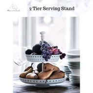 2 Tier Serving Stand Cake Desert Cupcake Holder Kek Cake Tray Serving Stand Bekas Letak Kuih