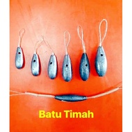 Batu Ranggong Timah Pancing, Ladung Timah, Ranggong Tangsi Timah, Timah Pukat Jaring  / FISHING LEAD