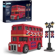 Perler 80-57242 London Bus 3D Fused Bead Craft Activity Kit, 4" W x 17.5" H, Multicolor, 8011 Pieces