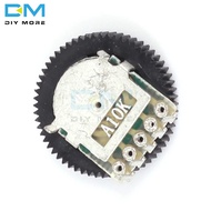 10PCS A103 10K Duplex Gear Potentiometer Dial 16x2mm for Radio MP3/MP4 Volume Adjustment Switch Pote