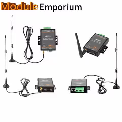 IOT Device Industrial Modbus Serial RS232 RS485 RS422 to WiFi Ethernet Converter HF2211