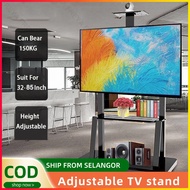 Floor Standing Tv Bracket 32-85 Inch LED TV Stand Movable Rack Floor Base Mobile TV Trolley Cart