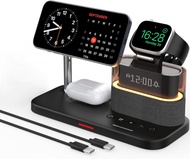 Anvers Qi2 Wireless Charger Stand with Clock Fast Charging Station for IPhone IWatch AirPods C09