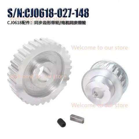Metal Synchronous Pulley Gear Motor Belt Gear Drive Wheel Gear S/N Cj0618 Mini Lathe Gears , Metal C