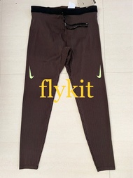 nike running aeroswift dri-fit adv 系列馬拉松比賽男裝啡色跑步運動緊身長褲/tight