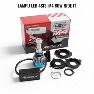 M4 RIDE IT LED HEADLIGHT BULB UNIVERSAL FOR ALL MOTORCYCLES HS1/H4, H6, PH7, PH8 60 WATT