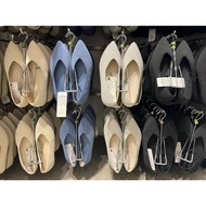 GU Washable Knit Flat Shoes Pointed Toe (22.5) - READY