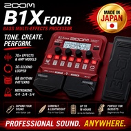 ZOOM B1 FOUR Bass Multi-Effects Processor Red 9 Amp Models B1X FOUR Japan Official Model