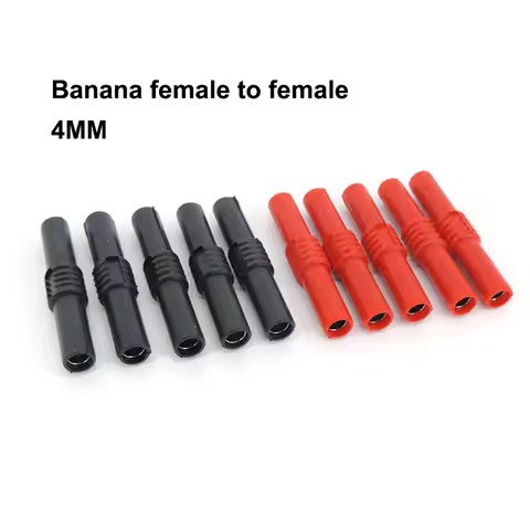 4cm red black 1pair 2pair 4mm banana female to female connector socket adapter extension Insulated B