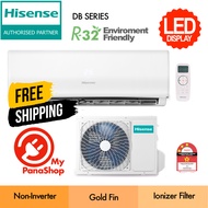 [FREE SHIPPING] Hisense AirCond R32 Non Inverter with Ionizer Filter (1hp - 2.5hp) AN10DBG/AN13DBG/A