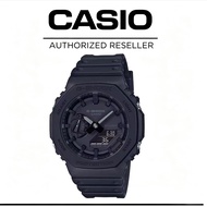 【2‑year warranty】100% Original Casio G‑Shock Jam Tangan Lelaki GMA‑S2100‑GA Pure Black Resin Strap W