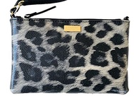 Kate Spade New York Lolly Grant Street Grainy Vinyl Phtoleopard Wristlet