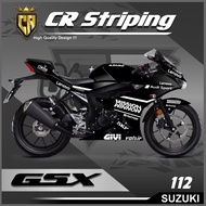 Cutting Sticker GSX 150 R - Motorcycle Accessories Sticker GSX 150 R Schotlite GSX Gold Hologram Var