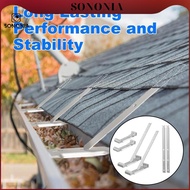 [SONONIA] 5" Aluminum Gutter Hanger, Gutter Support Solution, Mounting Without Eaves