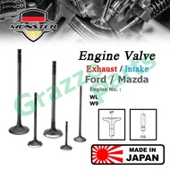 (4pc) Münster Engine Valve Exhaust (35.6mm) / Intake (32.7mm) for Ford Ranger WL 2.5 Mazda E2500 B25