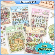 ️FH Cartoon Dreamland Landscape 3D Children Stickers Stickers Stickers House