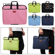 CAMELLI Files Bag Zipper Canvas A4 Size Durable Waterproof Handbag