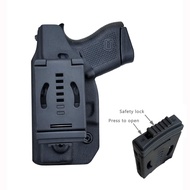 Glock 43 holster Glock 43x holster OWB Kydex Holster Custom Fit: Glock 43 / Glock 43X (Gen 1-5)  - Outside Waistband Carry / 1.5-2 Inch Belt Clip - Adj. Width Height Retention Cant Entrance Widened