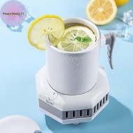 PeaceShells Mini Quick Beer Cooling Cup Ice Maker Machine Fast Cooler Electric Refrigeration Beverag