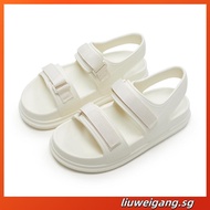 UTUNE Womens Sandals Strip Beach Style Sandal Casual Soft Sole Non-Slip Flat Women's Shoes