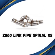 Kawasaki Z800 Link Pipe Spiral SS Motorcycle Accessories