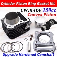 Black 150cc Big Bore Cylinder Racing Camshaft Piston For Suzuki GN125 EN125 GS125 GZ125 DR125 K157fm
