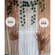 Backdrop lamaran paket dekorasi lamaran / tunangan / akad