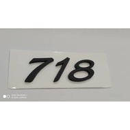 PORSCHE 718 Emblem Logo | 718 Emblem Logo | PORSCHE Emblem Logo