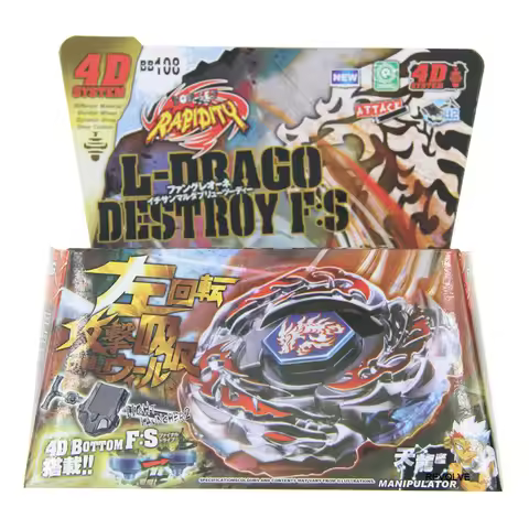 SPINNING TOP Metal Fight L-Drago Destroy F:S BB108 BB104 BB98 BB70 4D System Launcher for Kid Toys