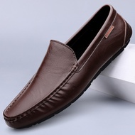 ผู้ชายรองเท้าหนังแท้รองเท้าโลฟเฟอร์ของผู้ชายรองเท้าหนังนิ่มระบายอากาศได้ดี