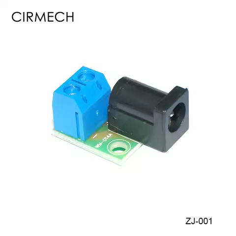 CIRMECH DC Adapter Connector 2Pin 5.08 to 5.5*2.1 Jack
