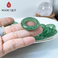 Quartz stone ring - Green strawberry quartz stone ring - Precious Jade