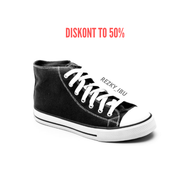 Sepatu North Star high black white Sekolah Anak Laki Laki HIGH SHOES 36 - 43