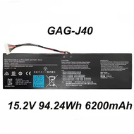 GAG-J40 15.2V 94.24Wh 6200mAh Original Laptop Battery For Gigabyte Aero14-V7 14-K7 15W 15X Aorus X7 