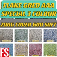 (20KG COVER 600 SQFT) Colour Flake Only | For Floor Wall Serpihan Berwarna Lantai Tandas Epoxy Flake