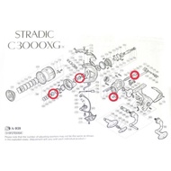 Set Bearing Upgrade Shimano Stradic/Vanford 1000-C3000