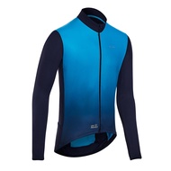 เสื้อปั่นจักรยานแขนสั้นป้องกันยูวีในสภาพอากาศร้อนสำหรับผู้ชายรุ่น RC500 (สีน้ำเงิน)