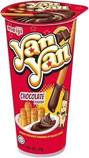 Meiji Yan Yan Chocolate Biscuit Stick, Chocolate, 50 g