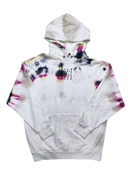 Palm Angels Beige "Art Basel Hong Kong" Tie-Dye In Purple And Navy Hoodie