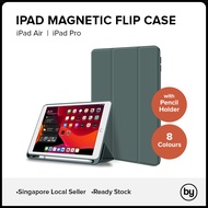 [SG] Magnetic Smart Flip Case with Apple Pencil Holder For iPad 10.2(2019/2020/2021)/Air 5(2022)/Air 4(2020)/iPad Pro 11(2021)/iPad Pro 12.9(2021)
